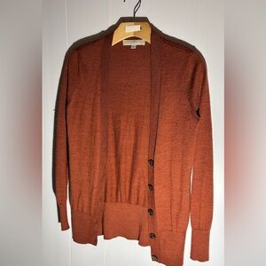 Women’s LOFT Burnt Orange Cardigan Sweater
